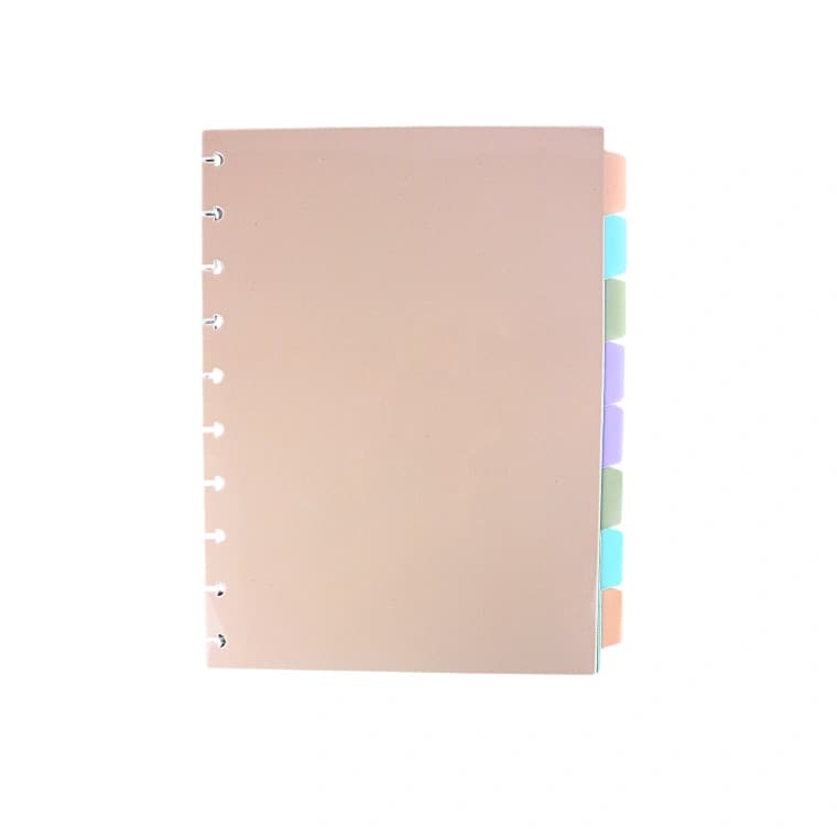 Kit Divisórias Coloridas para Caderno de Disco Colegial – 10 Furos